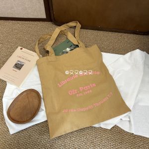 Túi Đeo Vai Đơn Phong Cách Pháp Mùa Xuân Hè Đơn Giản Chữ Cái Mỏng Vải Canvas Phong Cách Hàn Quốc Túi Vải Đa Năng Cho Công Sở