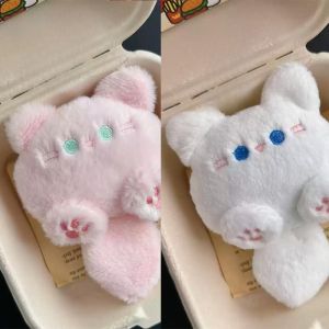 พวงกุญแจตุ๊กตาแมวหางยาว 2 ชิ้น การ์ตูนน่ารัก สร้างสรรค์ ของตกแต่งกระเป๋าเป้สะพายหลัง น่ารักแบบคาวาอี้ ของขวัญวันเกิดสำหรับเด็กและคู่รัก