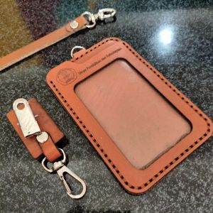 PROMO GRATIS DESAIN CUSTOM LOGO ID CARD KULIT  NAME TAG DOMPET KARTU