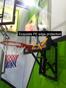 Adult Heavy Duty Wall-Mount Basketball Hoop Height Adjustable Dunkable Frame 140x80cm Large Backboard Indoor Training Stand