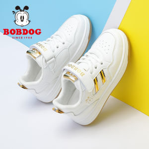 Bobdog Boy White Shoes Spring and Autumn Elementary School Student Board Shoes Childrens Girl White Sneaker Childrens Shoes