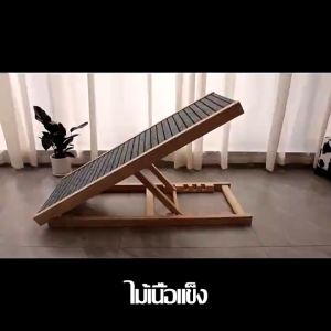 พร้อมส่งบันไดสัตว์เลี้ยง นไดสุนัขพับได้ บันไดทางลาดสุนัข บันไดหมา ปรับความสูงได้ กันลื่น ไม้คุณภาพดี สำหรับลูกสุนัขและแมว M/L