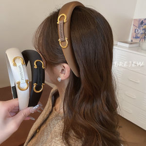 Drejew miếng bọt biển chữ khóa móng ngựa Headband Pháp Niche đơn giản Headband tính khí cao cấp phụ kiện tóc thời trang nhẹ phụ kiện sang trọng