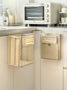 Trash Can Hanging For Home Kitchen Dedicated Avoid Bending Foldable Kitchen Waste Cabinet Door Wall Hanging Increased Capacity Wastebasket