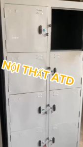 Tủ locker nhiều ngăn - nhận đặt hàng theo yêu cầu sơn dầu và tĩnh điện giá rẻ tại xưởng nội thất ATD