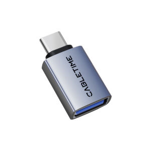 Cabletimes | CABLETIME USB to Type C OTG Adapter 10Gbps Gen 2 High-Speed Data Transfer USB C 3.2 Male to A Female For iPhone 16 iPad Macbook