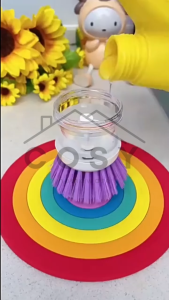 COSY Sikat Piring Dispenser Sabun Cair Spons Piring Talenan Automatis  Alat Cuci Wajan Panci