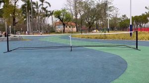 Portable Pickleball Net Set 22 FT Regulation Size Steady Metal Frame with Carrying Bag
