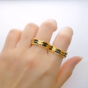 Cincin Rambut Gajah Design Indian Saiz 14 19 21.5 Emas 916 Yon Hing