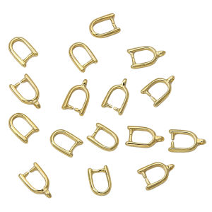 10pcs/bag 14K Copper U-shaped Clip For DIY Making Fashion Jewelry Accessories