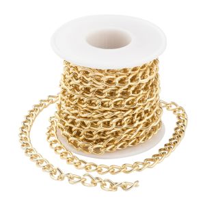 3 M/5 M/ม้วนโลหะอลูมิเนียม O-รูปโซ่สีต่างๆ Twist CHAIN สําหรับเครื่องประดับ DIY ทําอุปกรณ์เสริม