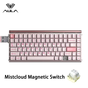 AULA | AULA HERO75 HE Magnetic Switch Keyboard Tri-mode Hot Swappable 75% 0.01mm Rapid Trigger 8KHz Polling Rate RGB Backlit Keyboard