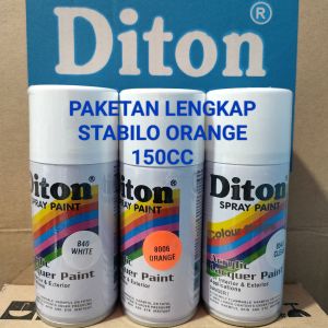 Pilok Cat Diton Stabilo Orenge 8006 White 840 Clear 8540 Paketan Oren stabilo 3 klg 150cc Pilox Cat Semprot Diton Spray Paint
