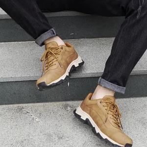 TRONG CAVARY Giày Đi Bộ Đường Dài Ngoài Trời Mặt Da Cỡ Lớn Giày Đi Bộ Đường Dài Thể Thao Nam Thường Ngày Giày Đi Bộ Trung Niên Và Cao Tuổi