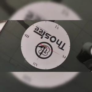 Jam Dinding Kayu Bulat Korea K-Pop BTS Free Baterai