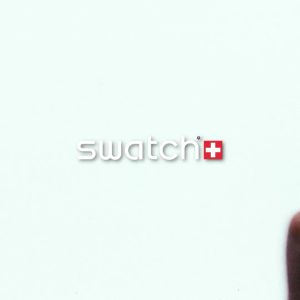Swatch Broken Rules SO31L101 Black Silicone Strap Watch