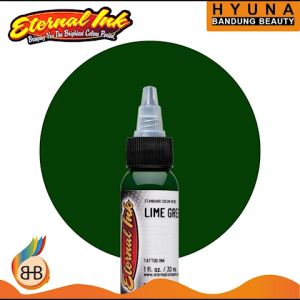 HBB TINTA Tattoo Eternal LIME GREEN 1oz Tinta Tatto PROFESIONAL Tinta Tato Bahan Alami 30ml ETERNAL INK