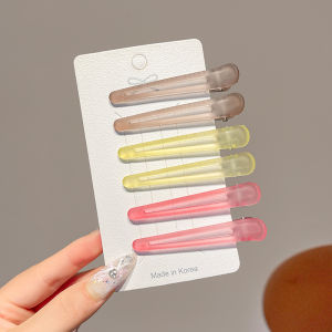 Kẹp Tóc Nữ Màu Mờ Phong Cách Hàn Quốc Kẹp Tóc Trang Trí Tóc Kẹp Tóc Định Vị Trang Điểm Kẹp Tóc Hình Mỏ Vịt Kẹp Tóc Mái Lệch