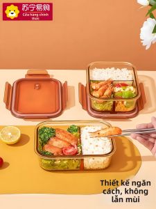 CrossOver | Hộp Đựng Cơm Bằng Thủy Tinh Có Thể Hấp Chảo Tần Hộp Đựng Trái Cây Hộp Đựng Cơm Trưa Hộp Đựng Thức Ăn Bảo Quản Hộp Đựng Thức Ăn Di Động 2239