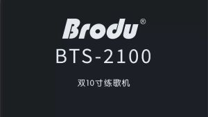 NEW BTS 2100 Brodu 200W Bluetooth Karaoke Speaker With Dual Digital Rechargeable Wireless Microphone