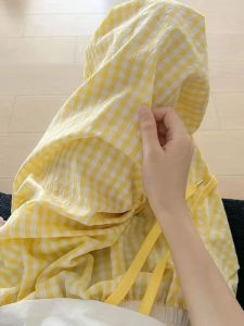 Quần Ống Đứng Kẻ Caro Cạp Cao Màu Tương Phản Cho Nữ Mùa Hè 2025 Quần Ống Rộng Thoải Mái Phong Cách Hàn Quốc