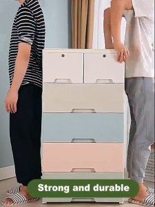 53cm Cabinet drawer organizer room storage megabox basket dora toy box Multifunctional Locker Wardrobe