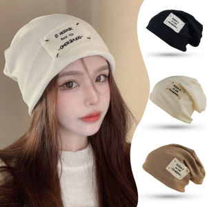 Áo khoác rộng Mũ len Mũ len dệt kim cho nam cổ điển Mũ len dệt kim xuân thu mũ trùm đầu trơn cho cả nam và nữ