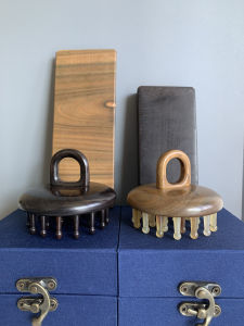 Thảm Đỏ Ngà Bò Xoa Bóp Cọ Ngà Ngà Voi Xanh Lá Cây Xoa Bóp Đầu Chuyên Nghiệp Dụng Cụ Chăm Sóc Cá Nhân Cọ Ngà Cọ Ngà Cừu