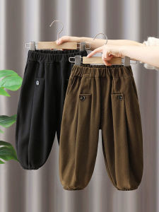 Boys Spring Autumn Casual Thin Cotton Pants Cool Stylish Kids Workwear Trousers Baby Casual Pants Non-Fleece Elastic Waist
