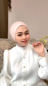 Jilbab Hijab Kerudung Bergo Pashmina Instan Malay Oval Asira Free Inner Jersey Premium