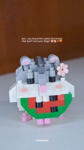LOZ IDEAS Micro Block Cute Animal Pet Cat Gift Building Brick Toy Assembly Blok Pembinaan 俐智