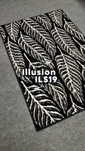ILLUSION Karpet Lantai 210x300 Motif 19 Black White