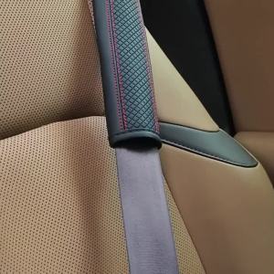 1/2Pcs Car PU Seat Belt Safety Belt Shoulder Cover Soft Breathable Protection Seat Belt Padding Pad Auto Interior Accessories