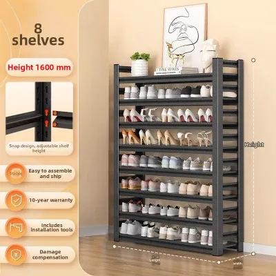 Multilevel High Capacity Steel Shoe Rack