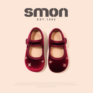 SOUMON | Spring And Autumn New Princess Shoes For Little Girls Red Soft Bottom
