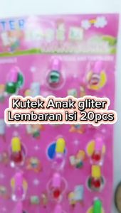 Kutek murah isi 20 pcs kutek anak cat kuku lembaran