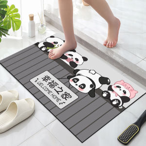 Bathroom Mat Quick Dry Silicon Dendroid Slip Resistant Door Mat Bathroom Entrance Floor Carpet Home Cleaning Tools