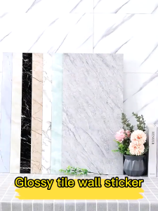 100PCS Marble Wallpaper adhesive Waterproof decor wall PVC 30×60cm printed wallpaper Used for bathroom bedroom and kitchen countertop decoration.