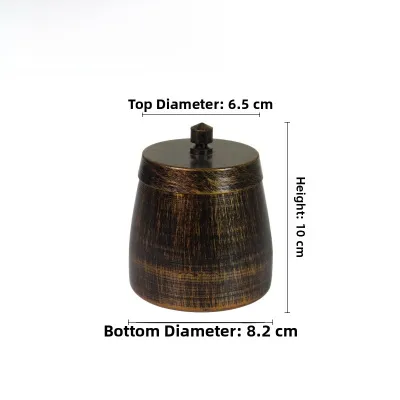 Creative Iron Windproof Ashtray with Cover Personalized Anti-Dust for Living Room Commercial Use Trendy Metal Ashtray