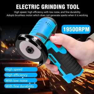 New 12V 19500RPM Cordless Angle Grinder | Diamond Cutting/Polishing/Grinding | Mini Rechargeable Multi-Function Tool | Amabilis