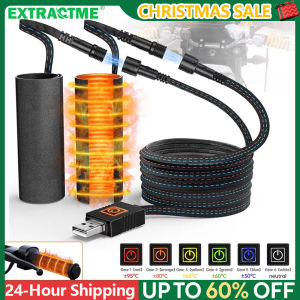 Extractme Motorcycle Heated Handlebars USB Adjustable Insulated Handlebars Electric  Scooter  Bicycle Warming Accessories