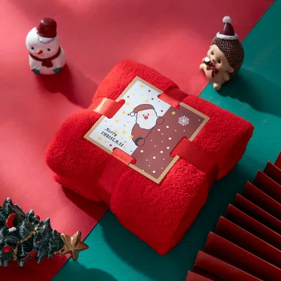 Christmas Towel Gift Box Set New Year Towel Creative Holiday Present Souvenir Package
