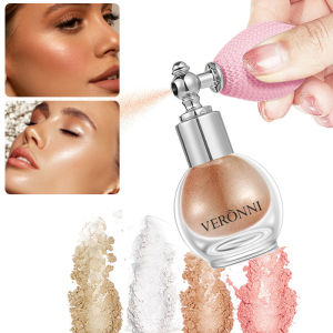 สเปรย์แป้งไฮไลท์เนื้อประกายสำหรับแต่งหน้า แป้งชิมเมอร์สำหรับผิวกายและใบหน้า สำหรับงานปาร์ตี้ เทศกาล เครื่องสำอาง เอฟเฟกต์เรืองแสง