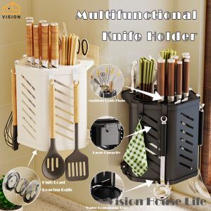 Vision 360° Rotatable Storage Rack: Wall Mounted Kitchen Storage Solutions