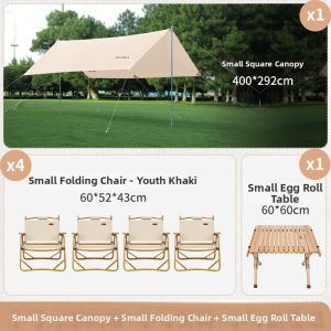 Xinda | UV Protection Camping Set Tent Foldable Chairs Outdoor Cart
