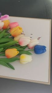 Hoa Giả - Hoa Tulip đẹp dài 33cm nhiều màu sắc bắt mắt - Dùng để trang trí phụ kiện decor xinh xắn