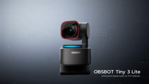OBSBOT Tiny 3 Lite AI-Powered PTZ 4K Webcam