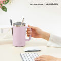 LocknLock แก้วน้ำเก็บอุณหภูมิ Flat Table Mug ความจุ 730 ml. รุ่น LHC4320. 