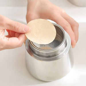 Kertas Filter Saringan Kopi 100Pcs 56/60Mm Bulat Paper Filter Moka Pot  Aeropress Espresso Coffee Paper Filter