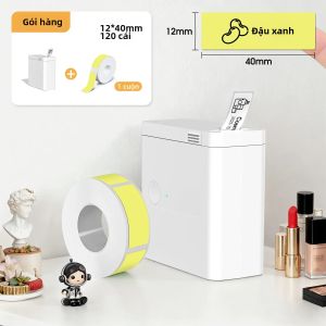 Máy In Nhãn Nhiệt Cầm Tay Mini Máy In Nhãn Dán Bluetooth Di Động Máy In Bỏ Túi Không Dây Để Dán Nhãn Nhanh Chóng Khi Di Chuyển